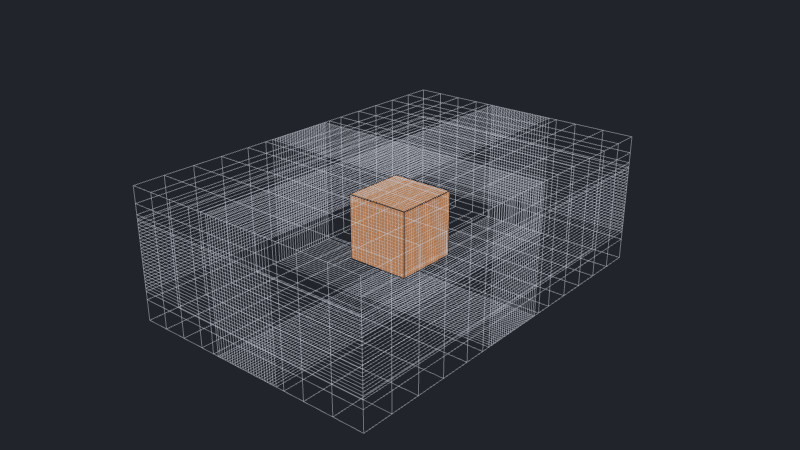 A cuboid with a 1 mm local cell-size limit, with cells growing toward the 10 mm global limit under a maximum growth rate of 2.5.